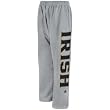 Adidas Notre Dame Fighting Irish Grey Vertical Open Bottom Sweatpants