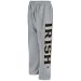 Adidas Notre Dame Fighting Irish Grey Vertical Open Bottom Sweatpants