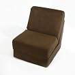 Brown Micro Suede Teen Chair By Fun Furnishings