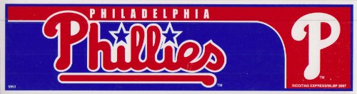 Philadelphia Phillies MLB Bumper Sticker - 3