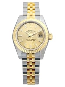 Rolex Datejust Champagne Index Dial Jubilee Bracelet Two Tone Ladies Watch 179173CSJ