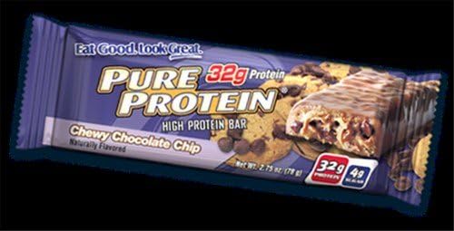 Pure Protein Bar Chewy Chocolate Chip (12 Bars) 2.75 Ounces