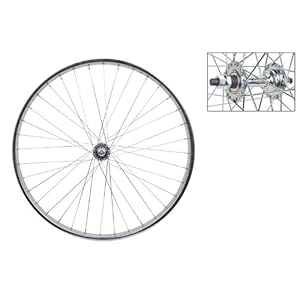 Wheel Master Front Bicycle Wheel 26 x 1.75/2.125 36H, Steel, Bolt On, Silver, 5/16