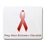 Drug Abuse Resistance Education Awareness Ribbon Mouse Pad