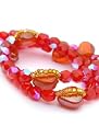 Hand Made in the UK - Bra Straps - RED HEARTS
