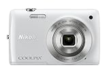 Nikon Coolpix S4300 Digitalkamera (16 Megapixel, 6-fach opt. Zoom, 7,6 cm (3 Zoll) Display, bildstabilisiert) weiß