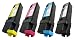 4 Pack Of Compatible Brand Dell 1320c Black And Color Toners - 310-9058, 310-9060, 310-9062, 310-9064