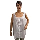 Womens Boho Casual Cool White Cotton Tunic Top Blouse Large Size