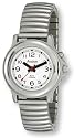 Avalon Ladies EZC Low Vision One Button Talking Watch, Silver-Tone Flex # 2609L-1B