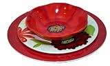 Laurie Gates ~ Flora: 12PC Melamine Dinnerware Set