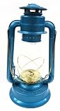 Dietz L80609 Blizzard Brass Trim Oil Lantern, Blue