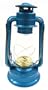 Dietz L80609 Blizzard Brass Trim Oil Lantern, Blue