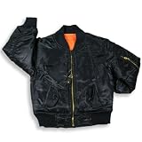 Sportier - Boys Reversible Flight Jacket, Navy, Orange