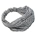 Refaxi Women Gray Bandanas Lace Headwrap Headband Girls' Hair Accessory Gift