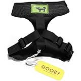 Gooby Choke Free Freedom Harness for Small Dogs, Small, Black