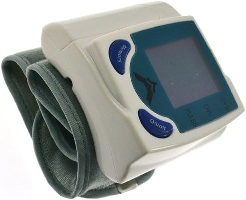 Globalebuy Household Digital LCD Wrist Blood Pressure Heart Beat Monitor