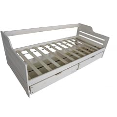 Bett Kinderbett 2 Schubladen Massiv Kiefer 90x200 PD03