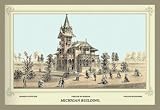 Buyenlarge - Centennial International Exhibition 1876 - Michigan Building 12x18 Giclee on canvas