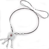 Handmade Knotted Burmese Jade Flower Adjustable Necklace