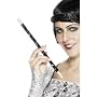 Sequinned Cigarette Holder - Black - Adult