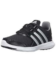 Shoes: adidas Performance Boys Hyperfast 2.0 K Running Shoe, Black/Metallic Silver/Tech Grey Fabric, 13.5 M US Little Kid - adidas Performance