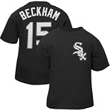 Majestic Chicago White Sox #15 Gordon Beckham Toddler Black Player T-shirt