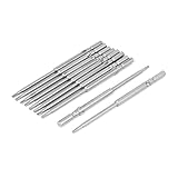 uxcell トルクスセキュリティドライバービット 修復ツール 磁気チップ ドライバービット グレー 10個入り