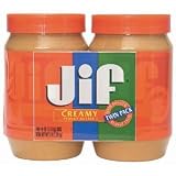 JIF Peanut Butter Creamy 40 oz Jar (2 Pack) by JIF Big Save