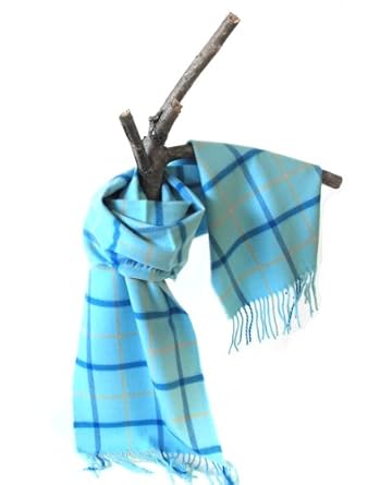 Softer than cashmere 12 by 60 warm winter Plaid scarves for Men and Women