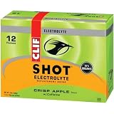 Clif Bar Clif Shot Electrolyte Drink - Box of 12 - Electrolyte Crisp Apple