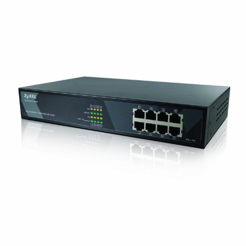 ZyXEL 8-Port GbE PoE+ Unmanaged Switch (GS1100-8HP-240W) On Sale