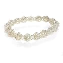 Glass Beads White Bracelet "On the Ball Bracelet [White]" -Fair Trade Gifts
