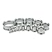 Longbeauty Pair Rosegold Stainless Steel Screw Ear Gauges Flesh Tunnels Plugs Stretchers Expander