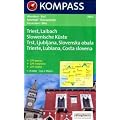 Triest - Laibach - Slowenische K�ste 1 : 75 000: Trst, Ljubljana, Slovenka obala. Trieste, Lubiana, Costa slovena. Wandern / Rad. GPS-genau