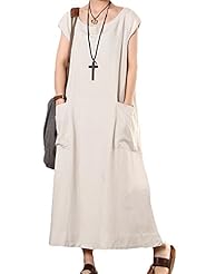 Cotton/Linen Summer Maxi Dress 