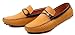 JiYe Men's Driving Shoes Leather Slip-On Loafer