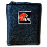 NFL Trifold Leather / Nylon Wallet - Cleveland Browns