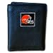 NFL Trifold Leather / Nylon Wallet - Cleveland Browns