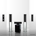 Teufel Motiv 6 Set 3 5.1 schwarz mit Glasrahmen