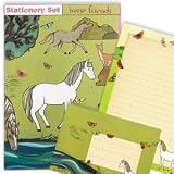 Mudpuppy Horse Friends Portfolio Stationery Set