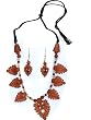 Jewellery Designs Necklace and Earing In Terracota Handcrafted Unique Gift For Her