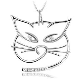 Forzieri Cat 18K Gold Diamond Pendant Necklace