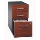 Bush Furniture Series C 3 Drawer Vertical Wood File Cabinet in Hansen Cherry