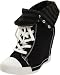Rock & Candy Women's Peaches Lace-Up Fashion Sneaker,Black Canvas,8.5 M US