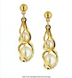 1928 Boutique Gold Tone Simulated Pearl Drop Earrings