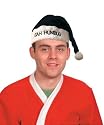 Santa Hat - Bah Humbug - Black Velvet