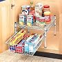 SENSIBLE STORAGE Chrome Stacking Cabinet Organizer