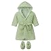Baby : PEM AMERICA Green Dot Robe Set - 0-9 Mos