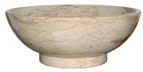 14 Round Sahara Gold Marble Bathroom Sink Vessel Above Counter or Semi-Recessed Installation Two Weeks Super Sale 12/11 to 12/25