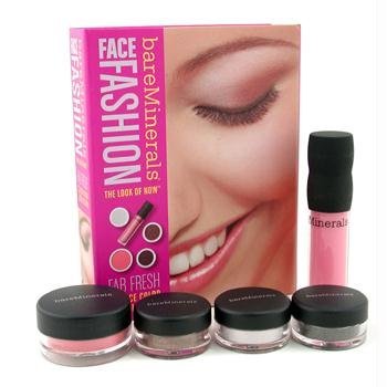 Bare Escentuals BareMinerals Face Fashion Collection - The Look Of Now Fab Fresh ( Blush+ 2x EyeShadow+ Liner Shadow+ Lip Polish ) - 5pcs